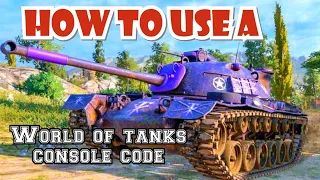 How to enter a world of tanks code || WOT Console World of Tanks Console Modern Armor  PS4 XBOX ONE