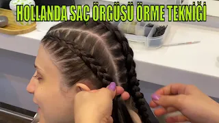 Hollanda Saç Örgüsü Örme Tekniği Ters Balıksırtı Saç Örgüsü Nasıl Örülür