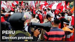 Rival protests in Peru as tensions rise over presidential vote