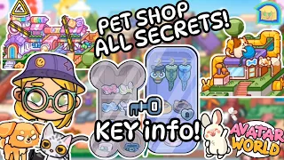 AVATAR WORLD PET STORE SECRETS & KEYS INFO - NEW UPDATE! (Everyone's Toy Club Gameplay)