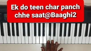 Ek do teen char panch chhe in piano#tezaab#baaghi2#madhuridixit#anilkapoor