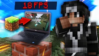 Playing Minecraft on a Low End Laptop...