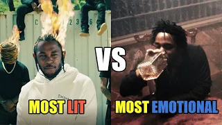 Rappers Most LIT Song VS Rappers Most EMOTIONAL Song