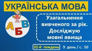 1 клас Українська мова 32-й тиждень 9-й день