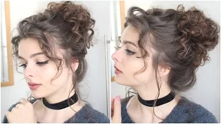 Giant Messy Curly Bun | Tutorial