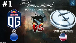 САМЫЙ ХАЙПОВЫЙ МАТЧ ЭТОГО ДНЯ! | OG vs EG #1 (BO2) The International 11