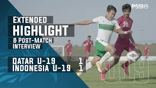 U-19 International Friendly Match : Qatar 1 - 1 Indonesia (with Post-Match Interview)