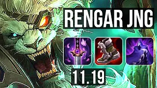 RENGAR vs VI (JUNGLE) | 2.3M mastery, 6 solo kills, 500+ games, Dominating | EUW Diamond | v11.19