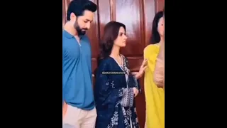 Danish Taimoor & Komal Meer Bts Video Of Their Upcoming Drama Rahe_ Junoon❣#danishtaimoor #shorts