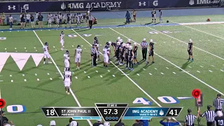 2023 Livestream : IMG Academy Football (Varsity White) vs. St. John Paul II