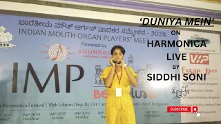 Duniya Mein | IMP Bangalore Live Performance on Harmonica | Siddhi Soni