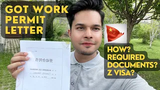 Got Work Permit In China| Unveiling My Work Permit Journey and Z Visa Preparation|#workinchina