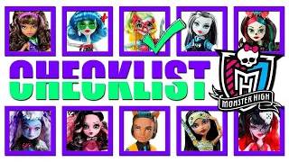 CHECKLIST - Monster High