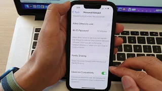 iPhone 13/13 Pro: How to Turn On/Off Personal Hotspot Maximize Compatibility for 2.4Ghz / 5Ghz Wifi
