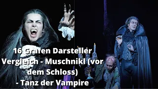 16 Grafen Darsteller Vergleich - Muschnikl (Vor dem Schloss) - Tanz der Vampire