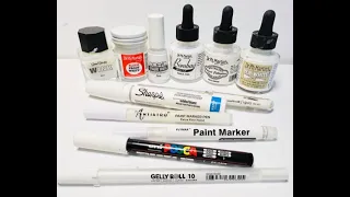 White pen/ink brand comparison