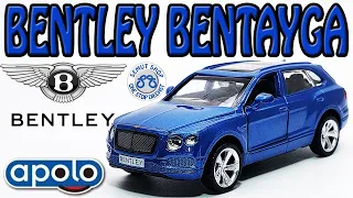 Apolo MSZ Bentley Bentayga metalic blue Miniatur Diecast Mobil sedan Bentley Bentayga Unboxing