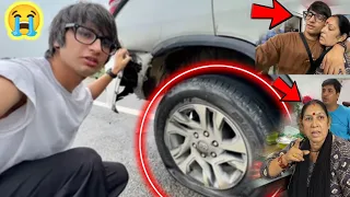 Highway Pe Accident Hogya 😭 Bach Gaye ||Mummy Ne Ye kya Bol Diya 😭 sourav joshi vlog