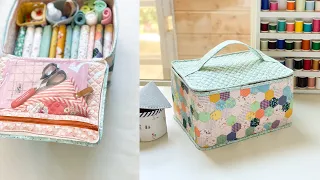 How to sew a Big Sewing Case | Travel Organizer Bag | Bag DIY