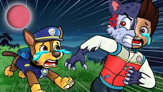 Paw Patrol The Mighty Movie | Oh No! Ryder Turns Into The Werewolf - Very Sad Story | Rainbow 3