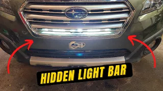 Stealth install of a Light Bar on my Subaru