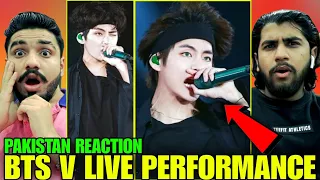 BTS V Live Performance Live Vocals High Notes | Kim Teahyung | Pakistan Reaction | Hashmi Reaction