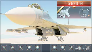 [STOCK] NEW Su-27 GRIND Experience 💥💥💥 10 missiles from HELL 😱😱😱 ABSOLUTE MADNESS at TOP TIERS!