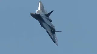 Su-57 Hero of Russia Sergei Bogdan At The MAKS-2021 Air Show