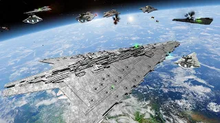 Epic Cinematic Space Battle - Star Wars: Empire At War Remake NPC Battle #5