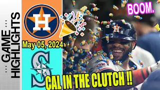 Astros vs Mariners [HIGHLIGHTS] - Cal Raleigh's clutch 9th-inning blast gives the Mariners the win!