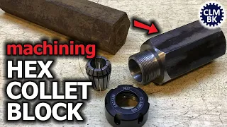 Machining HEX COLLET BLOCK for milling and drilling