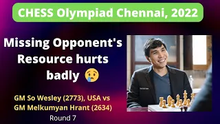 GM Wesley So, USA vs GM Melkumyan Hrant, Armenia I Chess Olympiad, 2002 I Rd.7