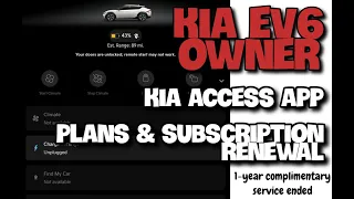 Kia EV6: 1-yr Kia Access App promotion is over, $200 to get OTA updates?? Let's look at the plans.