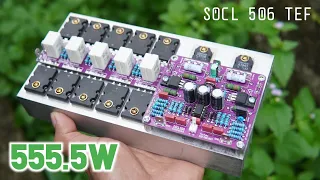 [DIY] Powerful Amplifier Board using 10 Transistors 2SC5200 & 2SA1943 - SOCL 506 TEF | #cbzproject