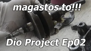 Dio Project Episode 2/crankshaft needs replacement/x4 ignition coil