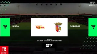 EA FC 24 Nintendo Switch - Union Berlin Vs SC Braga | Full Gameplay