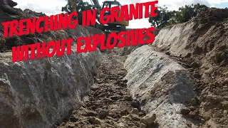 Trenching in Granite without explosives