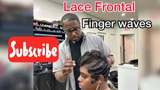 How To Do Finger Wave with Lace Frontal Tutorial