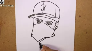 Free Fire Character Hip Hop Bundle Drawing | Easy drawing Hip Hop Bundle | Free Fire Drawing