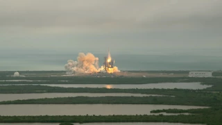 Liftoff in UHD of SpaceX Falcon 9 on CRS-10 Mission