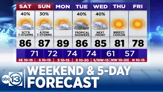 Rain chances increase this afternoon