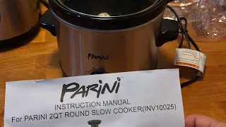 Unboxing: 2QT Parini Slow Cooker