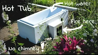DIY Hot tub - wood fired, off-grid  (+20 points for relax in the garden)