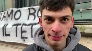 Protesta degli studenti all'istituto Falcone di Gallarate