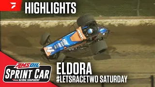 Celebration Goes Wrong | USAC Sprints #LetsRaceTwo Saturday at Eldora Speedway 5/4/24 | Highlights