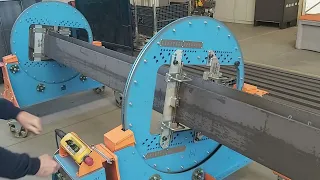 TR-Machinery Beam Rotator – Fixing of the Steel Beam / Gerenda Forgató – Gerenda Befogatása