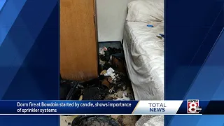 Bowdoin College student injured in dorm fire