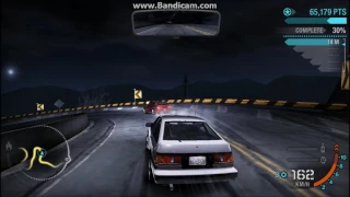 NFS Carbon: AE86 vs EVO IX (Kenji) - Initial D style