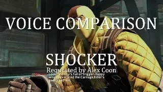 Voice Comparison: Shocker (Spider-Man)