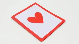 Very Easy! Valentine's Day Greeting Cards - How to Make Simple Valentine Greeting Card at Home !!!